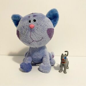 Ty Periwinkle Blues Clues Cat Plush + Gilbert Caillou Kitty Toy Lot Bundle Y2K